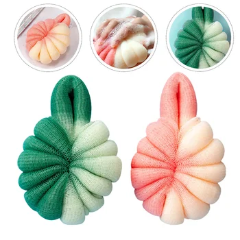 

2Pcs Handy Soft Premium Comfortable Shower Puff Bath Mesh Shower Bath Flower