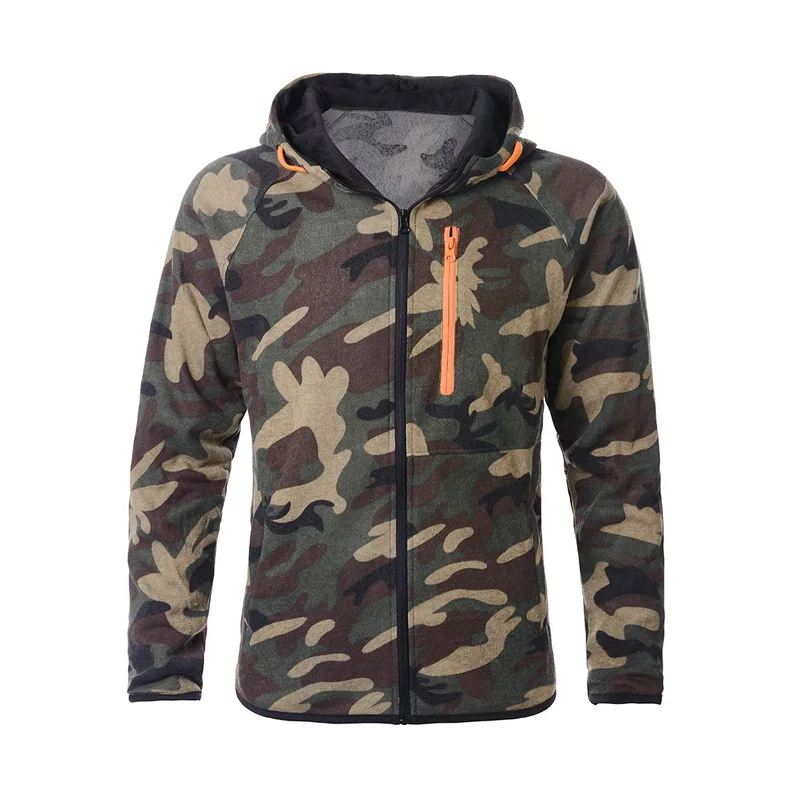 green tops Теплый спортивный костюм из 2 предметов для мужчин с камуфляжным принтом, свитшот, куртки и брюки, комплект, модная повседневная Осенняя верхняя одежда, мужские костюмы, одежда - Цвет: green tops