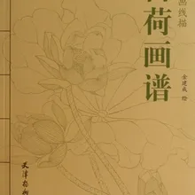 Китайский рисование линий Книга для лотоса
