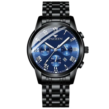 

Men's Watches Business Quartz Watch Men Sport Steel Waterproof Wristwatch Fashion Three-Hole Concept Trend Quartz Men's Watch