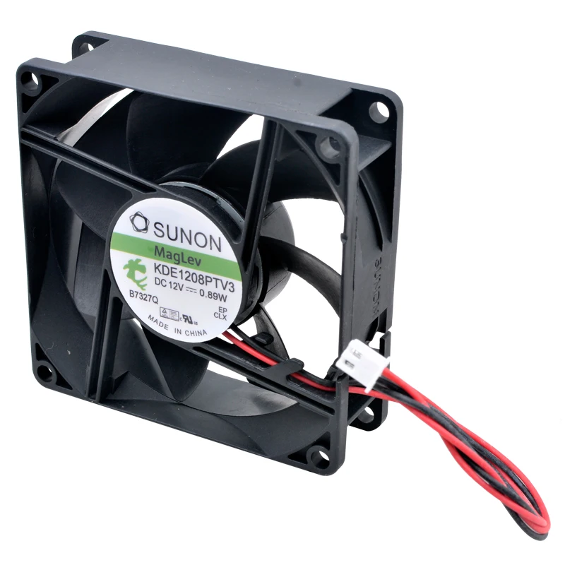 Suspensão Magnética Rolamento Silencioso Ventilador de Refrigeração para Fonte de Alimentação Kde1208ptv3 8cm 80 mm fã 80x80x25 mm 8025 Dc12v 0.89w - Imagem 3