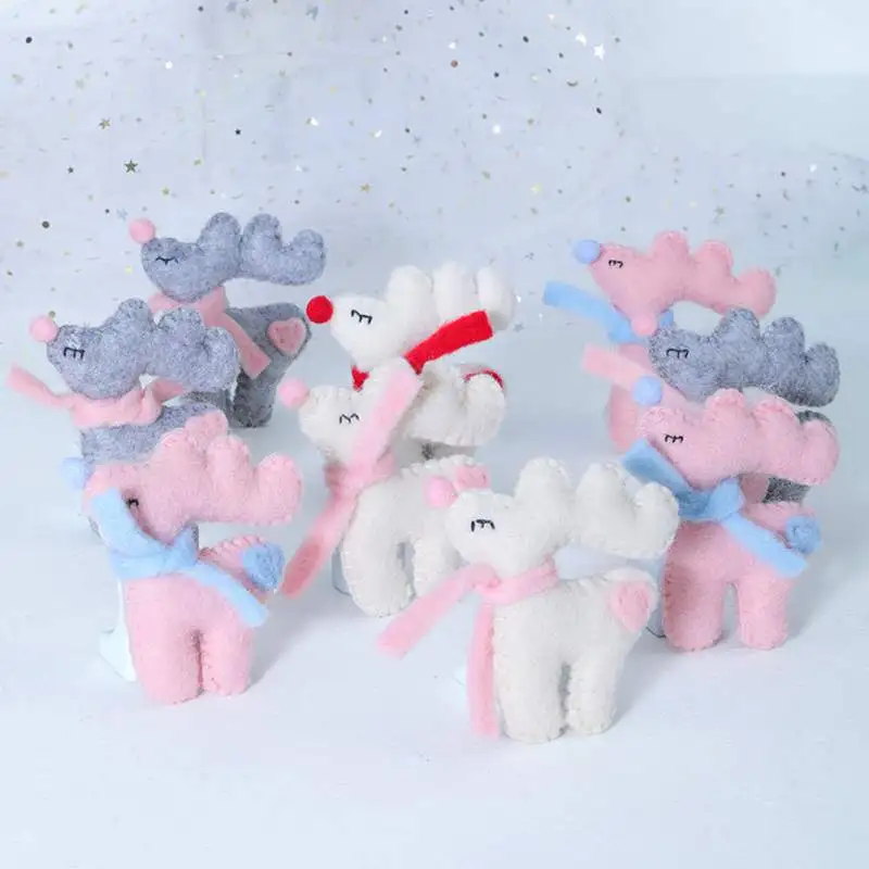 

1 pc Handmade Wool Felt Christmas Tree Ornament Christmas Party Hanging Decorations Felt Pendants new product