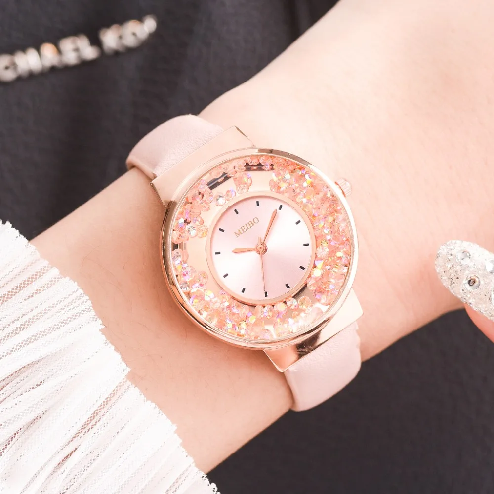 Бренд, магнитные женские часы, модные, мобильные, стразы, элегантные, с магнитной пряжкой, розовое золото, женские наручные часы, роскошные женские часы