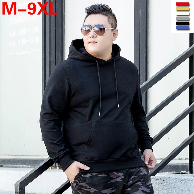 Sudadera de manga larga con capucha para hombre, ropa deportiva masculina de talla grande 5xl, 8xl, 9xl, busto de 148cm|Sudaderas con capucha y sudaderas| AliExpress