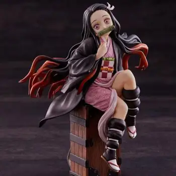 

17cm Demon Slayer Kamado Nezuko Static Action Figure Anime Character Pvc Figurines Kimetsu No Yaiba Collectible Model Toy