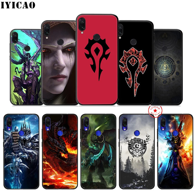 

World Of Warcraft Soft Case for Xiaomi Redmi Note 8 7 6 5 Pro for Redmi Note 6 5A 4X Prime Note 5 Silicone