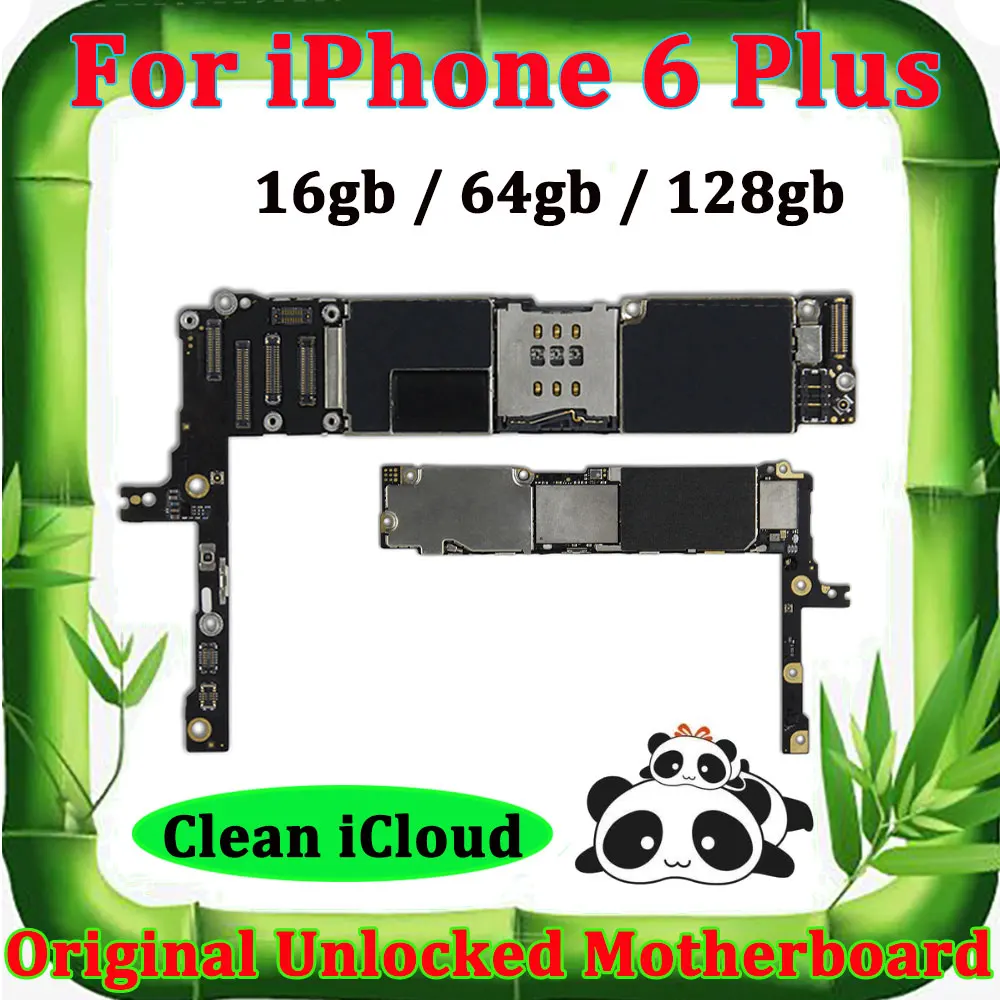16g 64g 128g оригинальная материнская плата для iPhone 6 Plus без отпечатков пальцев Touch ID