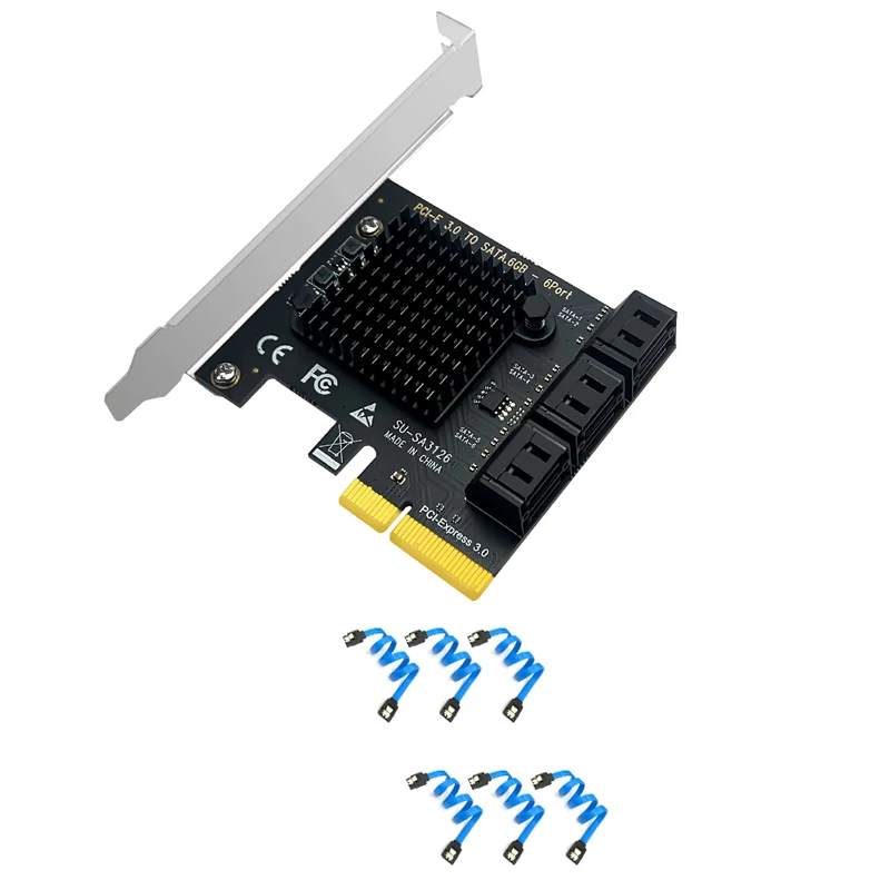 riser cartão pci express x4 3.0 sata