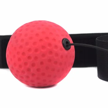 

Boxing Reaction Training Ball Fight Ball Reflex Reaction Training Punch Exercise Portable Black Red PU Headband 800mm