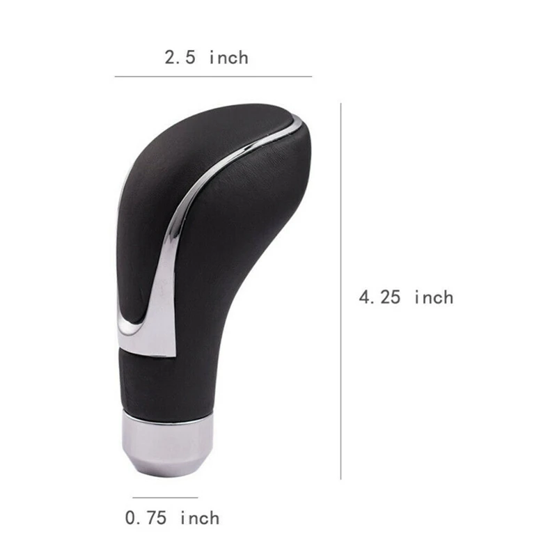 NEW-Universal Leather Car Gear Shift Knob Shifter Manual Automatic Transmission