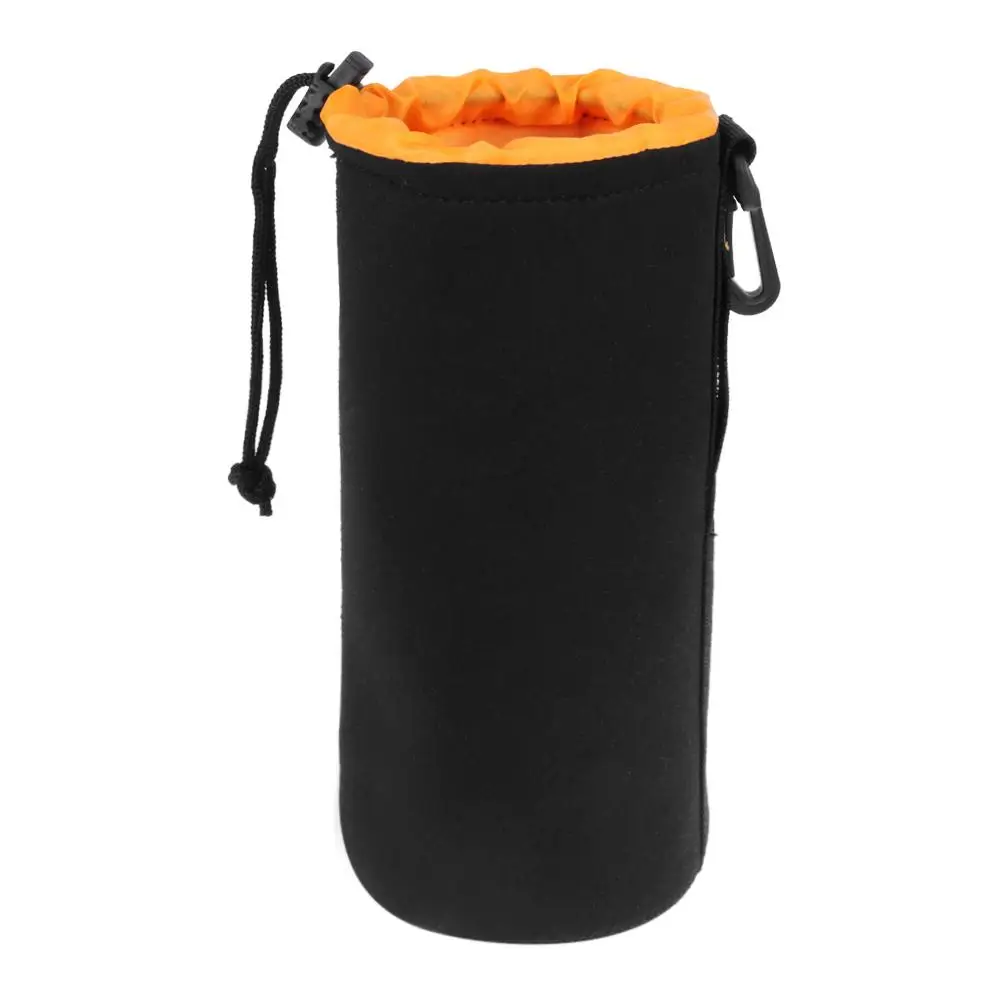 Waterproof Soft Neoprene Camera Lens Pouch Bag Drawstring Protector Case Padded Camera Lens Bag Case For Sony Canon