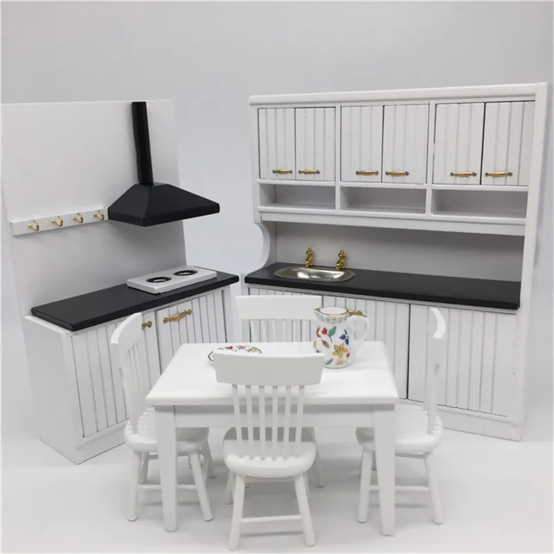  Dollhouse 1:12 Scale Kitchen Cabinet Furniture Set for Dolls House Decor Acc Children Kids Great Gi - 4000289321617