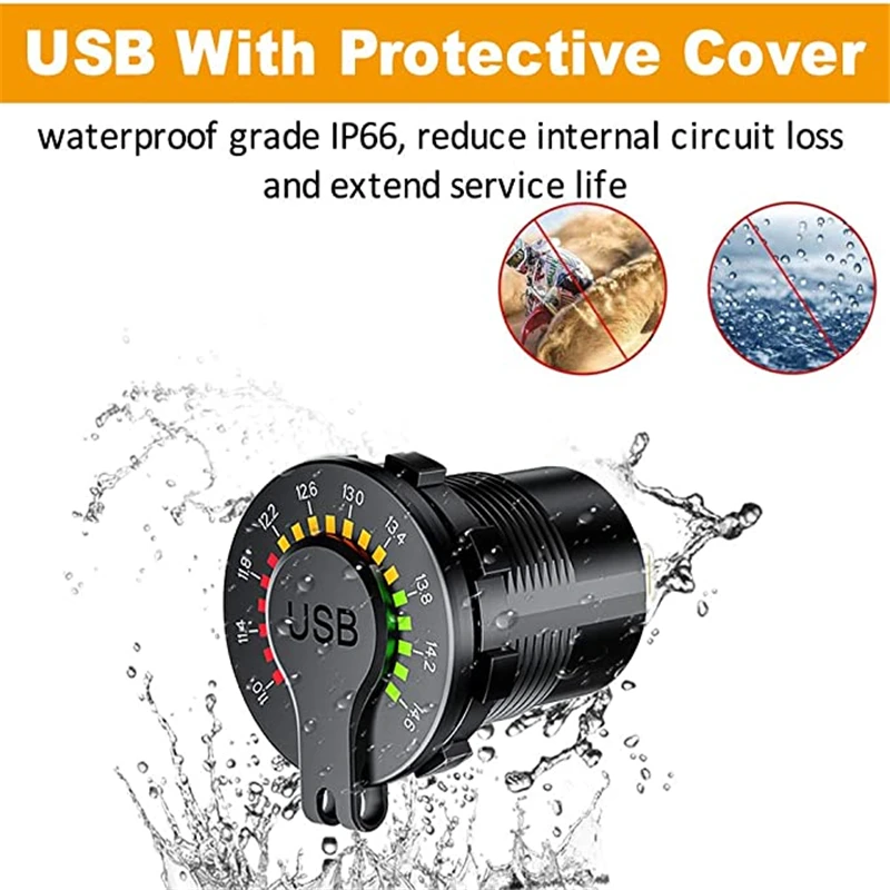 12V-24V QC 3.0  USB ڵ ð    LED  Ʈ а ON/OFF ġ Ʈ ڵ 