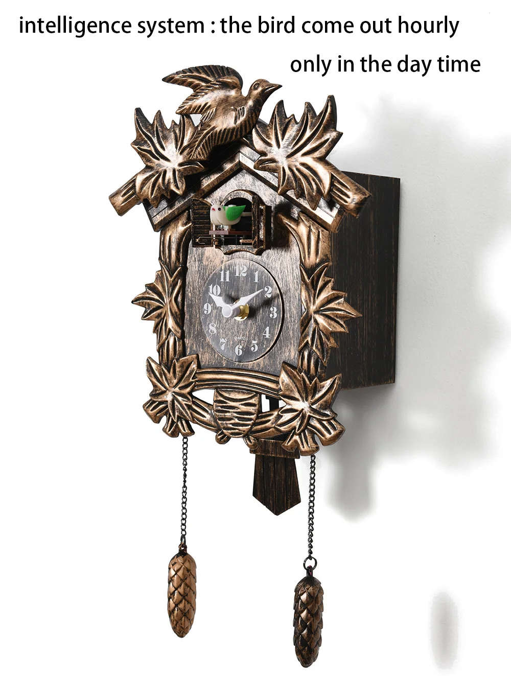 Cuckoo Clock Living Room Wall Clock Bird Cuckoo Alarm Clock Watch Modern Brief Unicorn Decorations Home Day Time Alarm Decor