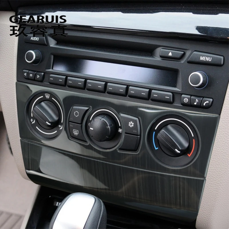 Bouton de sortie d'air pour BMW série 1, E81, coupé, pour Console centrale,  bouton Audio, Volume, MENU, cadre de panneau CD, autocollant, garniture -  AliExpress