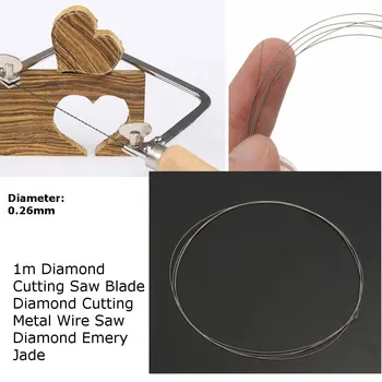 

1M Saw Blades Cutting Wire DIY Diamond Cut Wire for Emery Jade Metal Stone Glass Rock Marble Granite Wire Saw Blade Cutting Tool