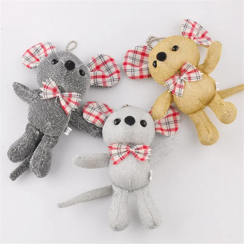 HANDANWEIRAN 1pcs13cm2020 Year of the Rat Mascot Creative Plush Doll Premium pp Cotton Filled Decorative Pendant 5