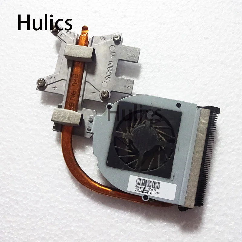 Hulics ноутбук радиатор охлаждающий вентилятор процессор кулер для hp CQ50 CQ60 CQ70 радиатор 486636-001 46,4h517.011