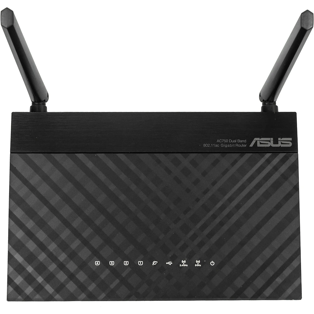 Роутер беспроводной Asus RT-AC52U AC750 10/100/1000BASE-TX/4G ready черный