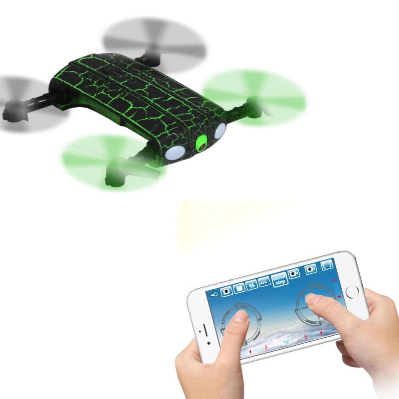 2,4G 4CH 6 оси удерживатель режима Wi-Fi FPV дрона с дистанционным управлением складной Дрон 3d флип один ключ возврата Карманный селфи складной Дрон игрушка в подарок