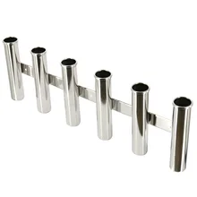 6 трубчатая штанга держатель тройной нержавеющей стали удочка держатель настенный стиль для лодки яхты держатель стержня Органайзер полюс крепление для труб