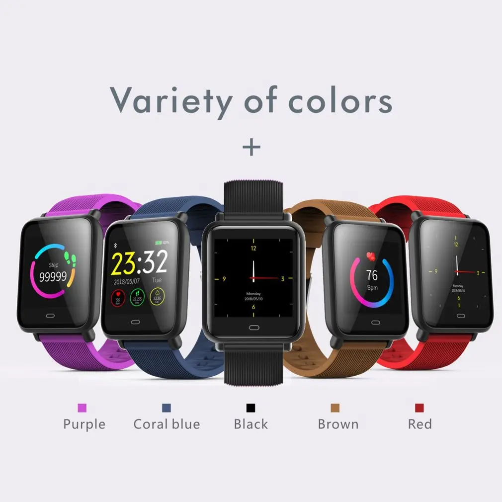 Q9 Smart Watch 1.3inch Color Screen Heart Rate Monitor Pedometer Remote Camera SMS Call Reminder Sports Watch