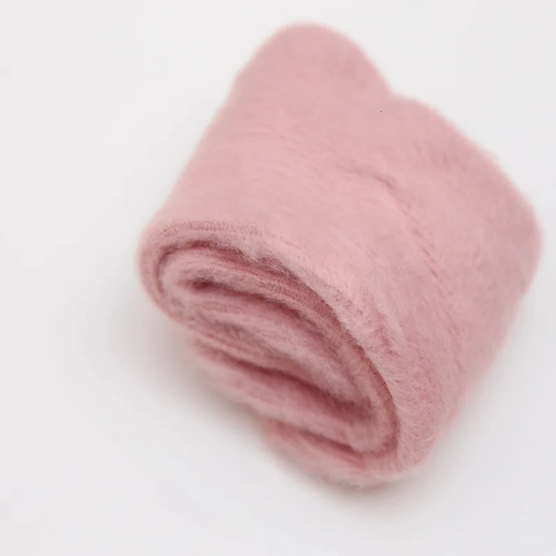 pink colour SP& CITY, новинка зимы, одноцветные женские носки с пухом, простые, дышащие, до лодыжки, удобные носки из хлопка, согревающие, трендовые - Цвет: pink colour