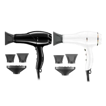 

Pro Hair Blow Dryer Heat Blower with Collecting Nozzle Diffuser for Home Salon M2EE