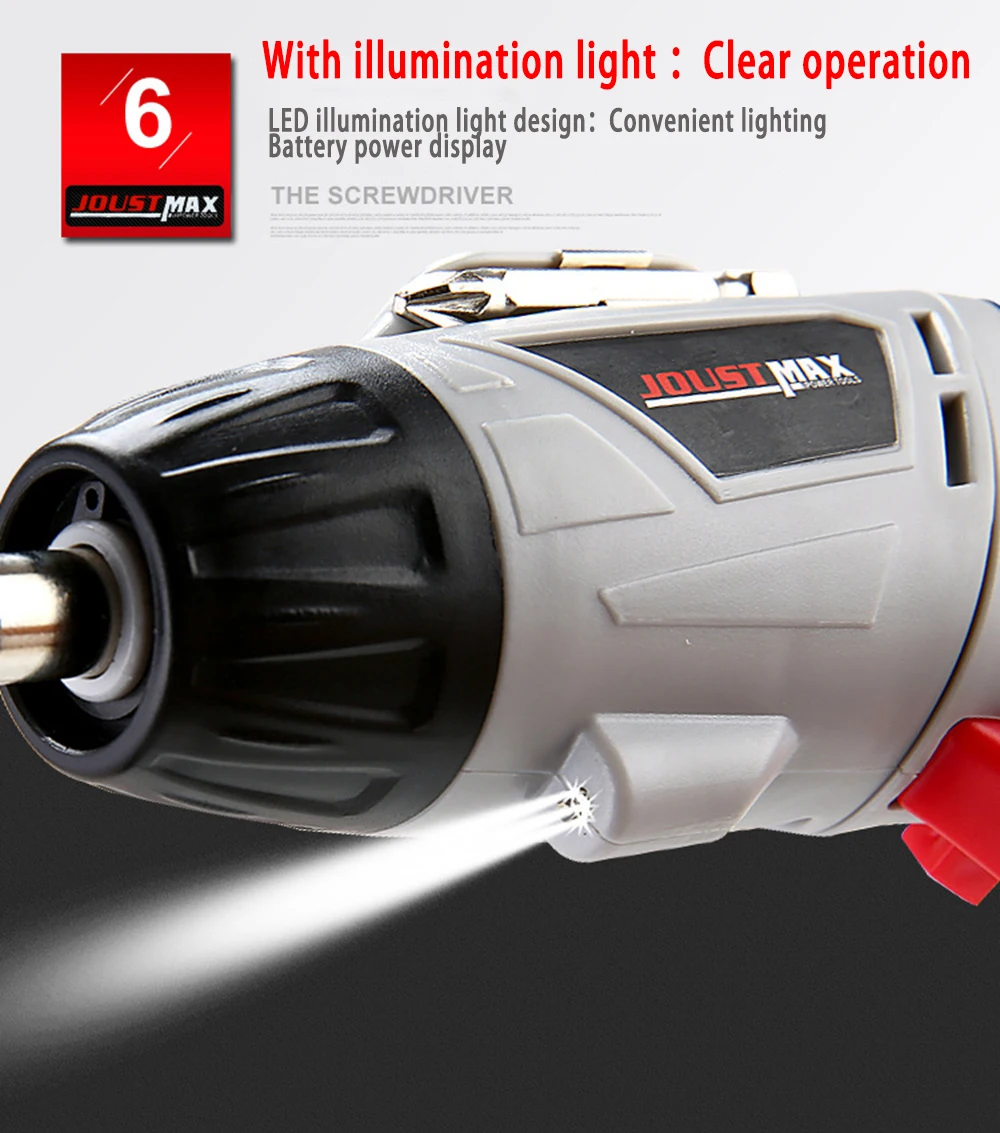 4.8V Electric Screwdriver Rechargeable portable radio drill set Rotary handle power tool