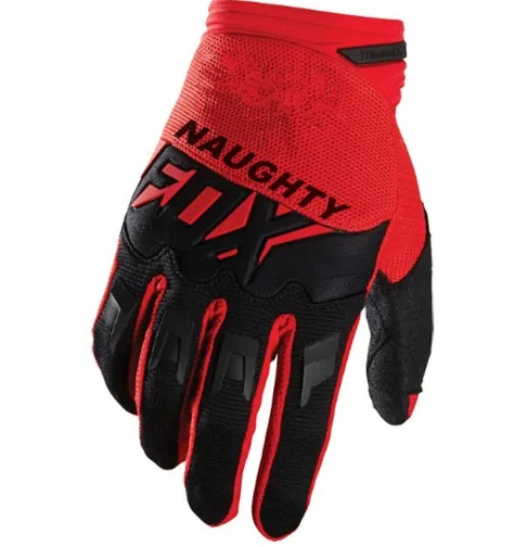 Naughty fox MX ATV moto cross racing перчатки guantes горный велосипед велосипедный спорт перчатки мото rbike moto rcycle перчатки luvas - Цвет: Красный
