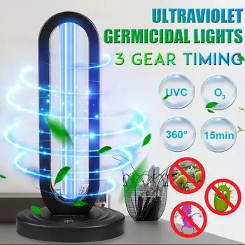 

38W UV Disinfection Lamp Quartz Sterilizer Bulb Household Ultraviolet Lamps UVC Germicidal Light UV Ozone Sterilizing