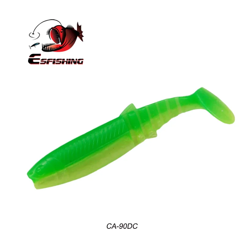 CA90DC Esfishing, мягкие приманки для рыбалки, мягкие приманки, Shad Cannibal, 10 шт., 7,5 см, 4 г, плавающие приманки, искусственные приманки для ловли карпа - Цвет: CA90DC