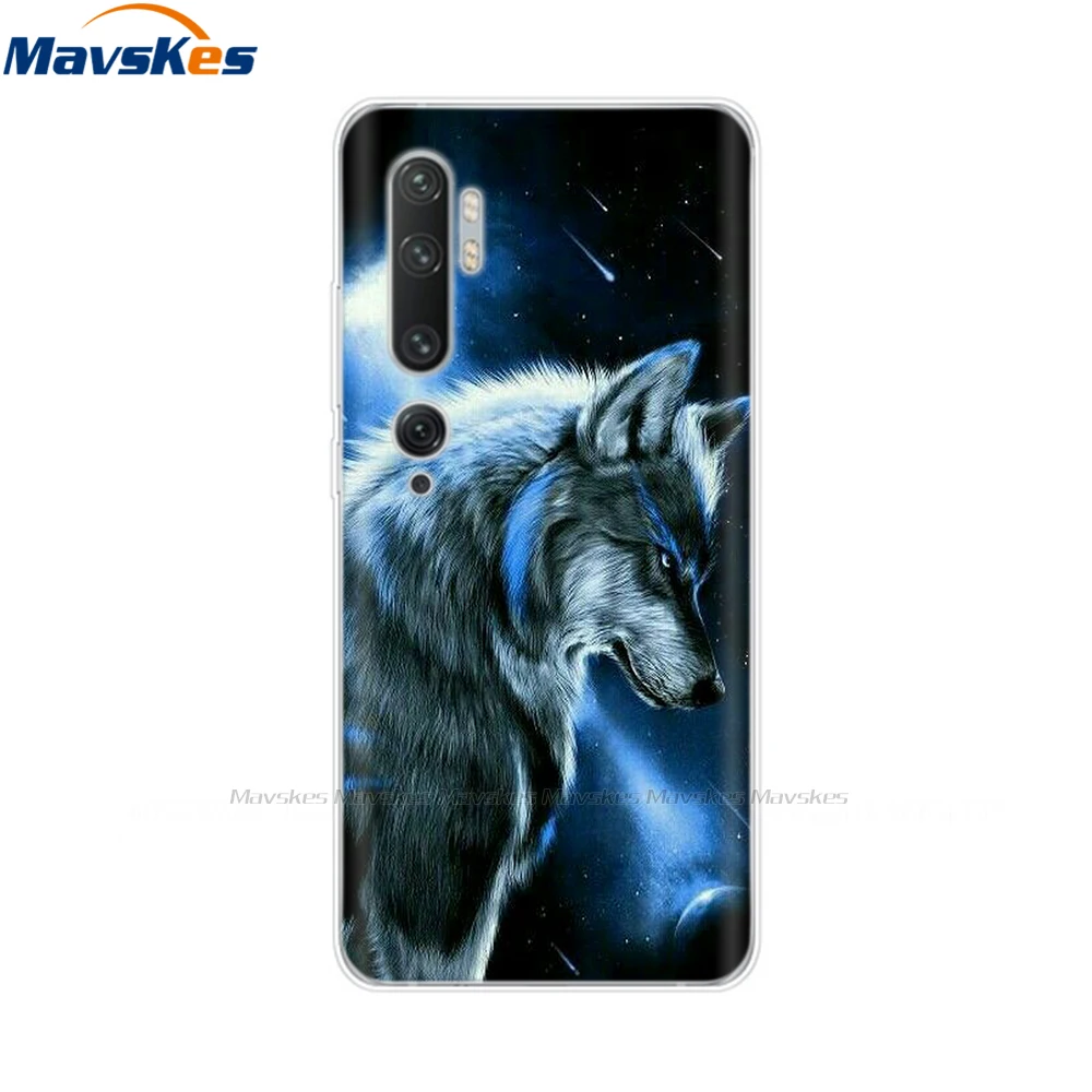 phone cases for xiaomi 6.67" For Xiaomi Mi 10 Case Soft TPU Phone Cover for Xiaomi Mi 10 Pro Mi10 Silicon Shell Bumper Etui Flower Girls Painted Cover xiaomi leather case Cases For Xiaomi