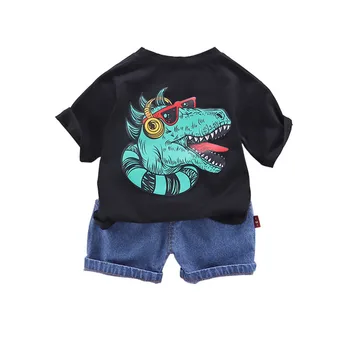 

New Summer Baby Boy Clothes Children Girl Cotton Cartoon T Shirt Shorts 2Pcs/set Toddler Fashion Clothing Infant Kids Tracksuits