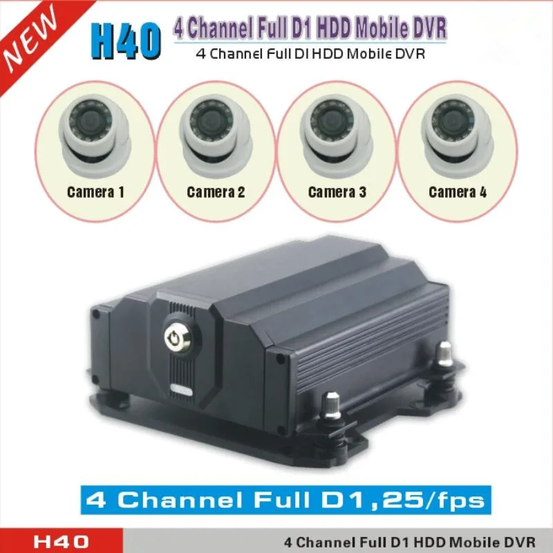 

4Chanel Full D1 Hdd Mobile Ahd DVR Cloud Tech Vehicle DVR with Free Cloud software Support optional GPS Wi-Fi 3G 4G