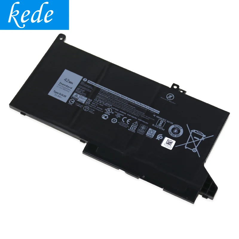 Kede ноутбук батарея DJ1J0 для DELL Latitude 12 7000 7280 7380 7480 серии планшетный ПК PGFX4 ONFOH(11,4 V 42WH