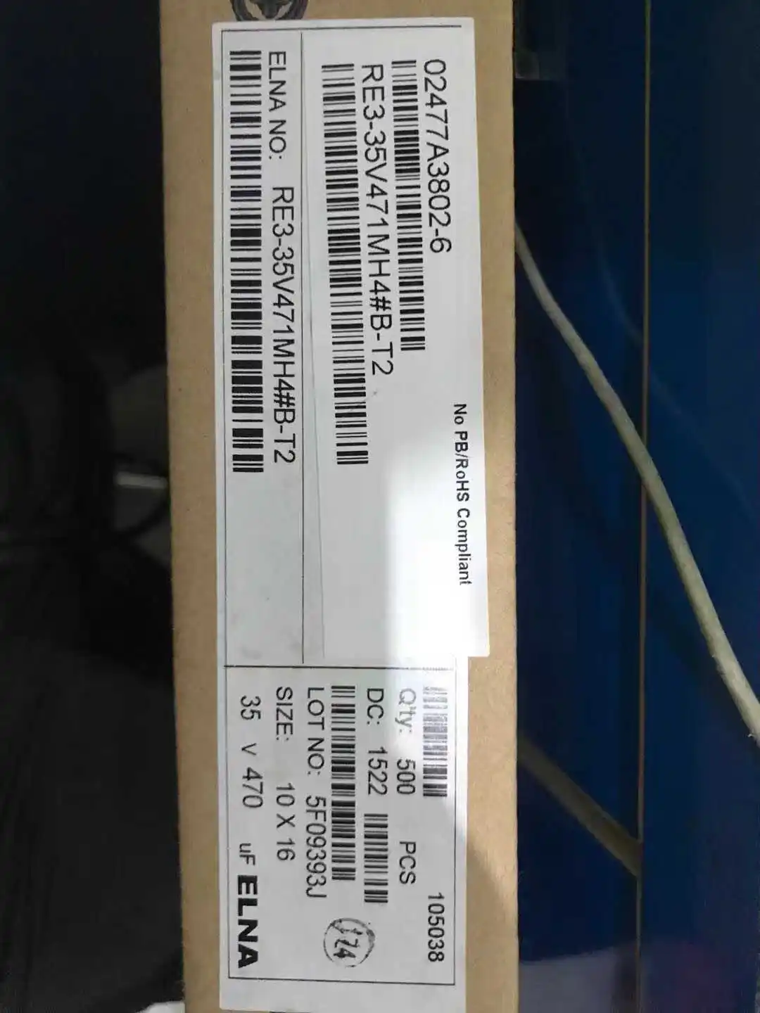 ELNA 470uF 35V Electrolytic Capacitor