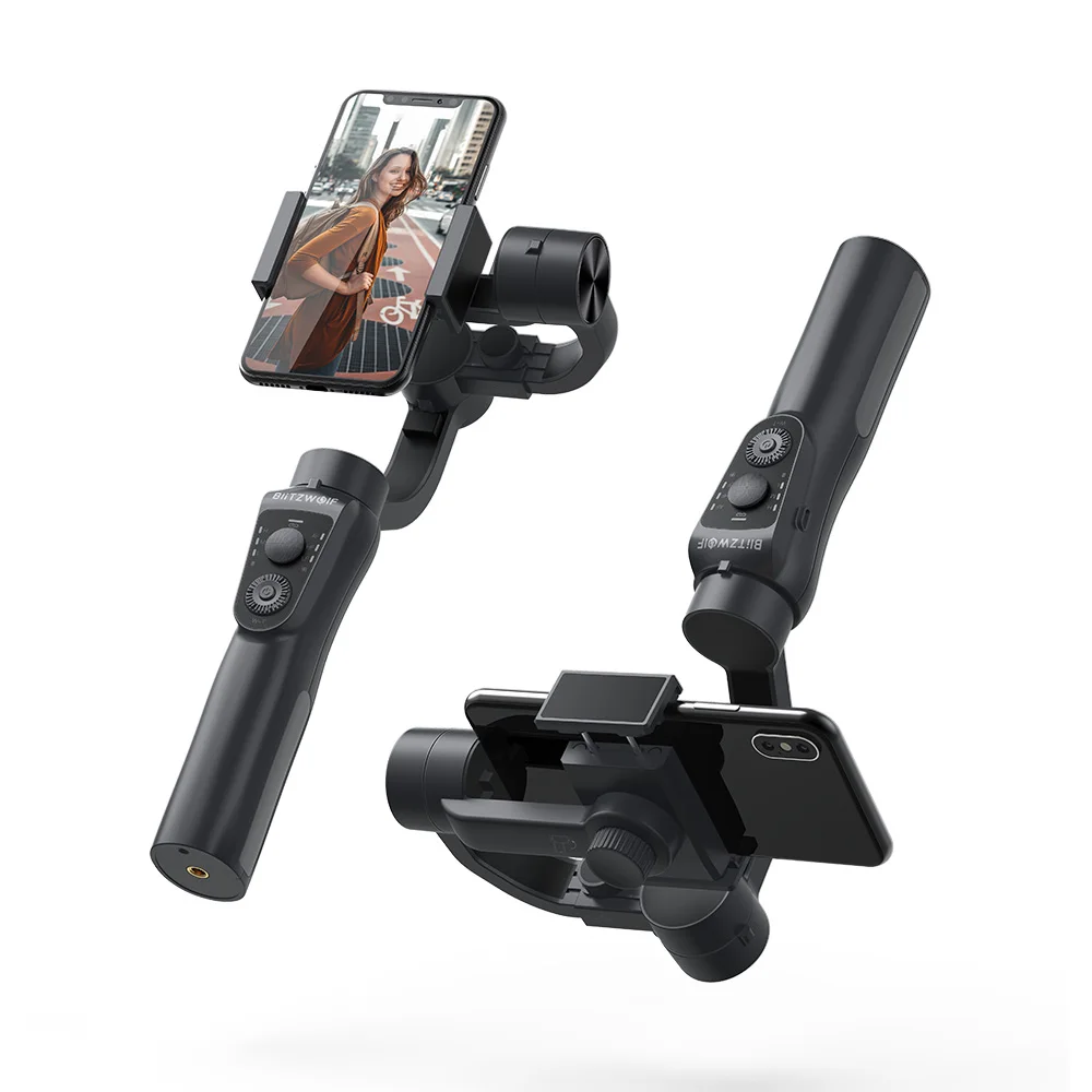  BlitzWolf 3 Axis bluetooth Handheld Gimbal Stabilizer for iPhone Youtube Vlog Xiaomi Huawei Smart C - 4000211125100