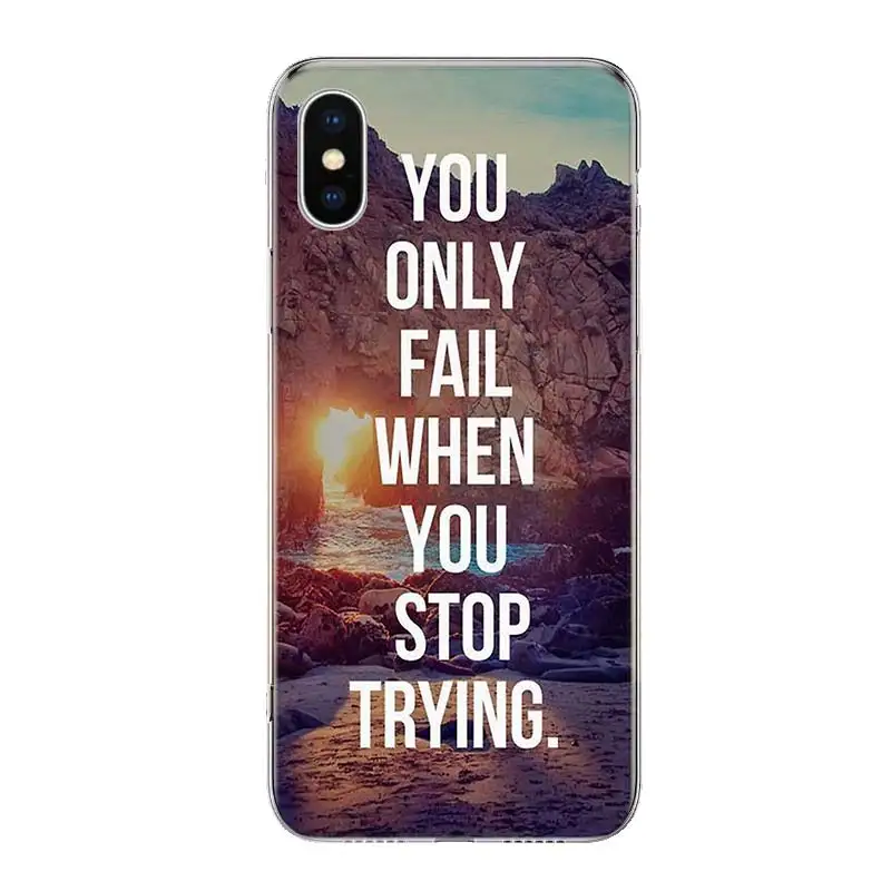Чехол для телефона с цитатами предложения для iPhone 11 Pro 7 6X8 6S Plus XS MAX+ XR 5S SE 10 Ten Art TPU Coque Capa Shell