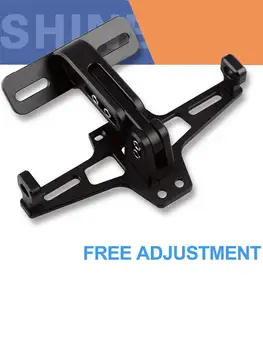

License Plate Bracket Universal Aluminum Motorcycle Rear License Plate Mount Holder For Honda Two Wires Connection