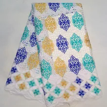 Высокое качество швейцарская кружевная ткань из Дубая вуаль suisse нигерийские кружевные ткани вышивка кружевная ткань dentelle 5 ярдов/лот