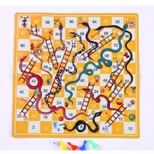 Змеиная лестница, Обучающие Детские игрушки, интересный набор настольной игры, портативная Летающая шахматная доска, семейная настольная игра