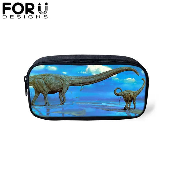 FORUDESIGNS/школьная сумка-рюкзак с рисунком динозавра из мультфильма/комплект из 3 предметов для мальчиков, детская черная сумка для книг, Студенческая сумка, рюкзак Mochila - Цвет: CDYH1494K
