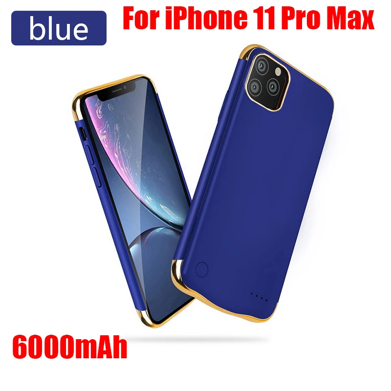 5500/6000 мАч Тонкий чехол для аккумулятора для iPhone 11 11 Pro 11 Pro Max чехол для зарядного устройства для аккумулятора чехол для зарядки для iPhone 11 Pro - Цвет: For iPhone 11Pro Max