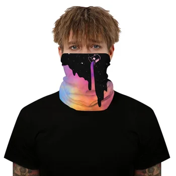 

Star digital print outdoor cycling mask cover neck multi-purpose beanie headband headband