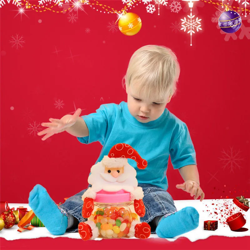 Новинка, Рождественская Детская коробка для конфет, контейнер для хранения, подарок на Рождество, украшение для дома