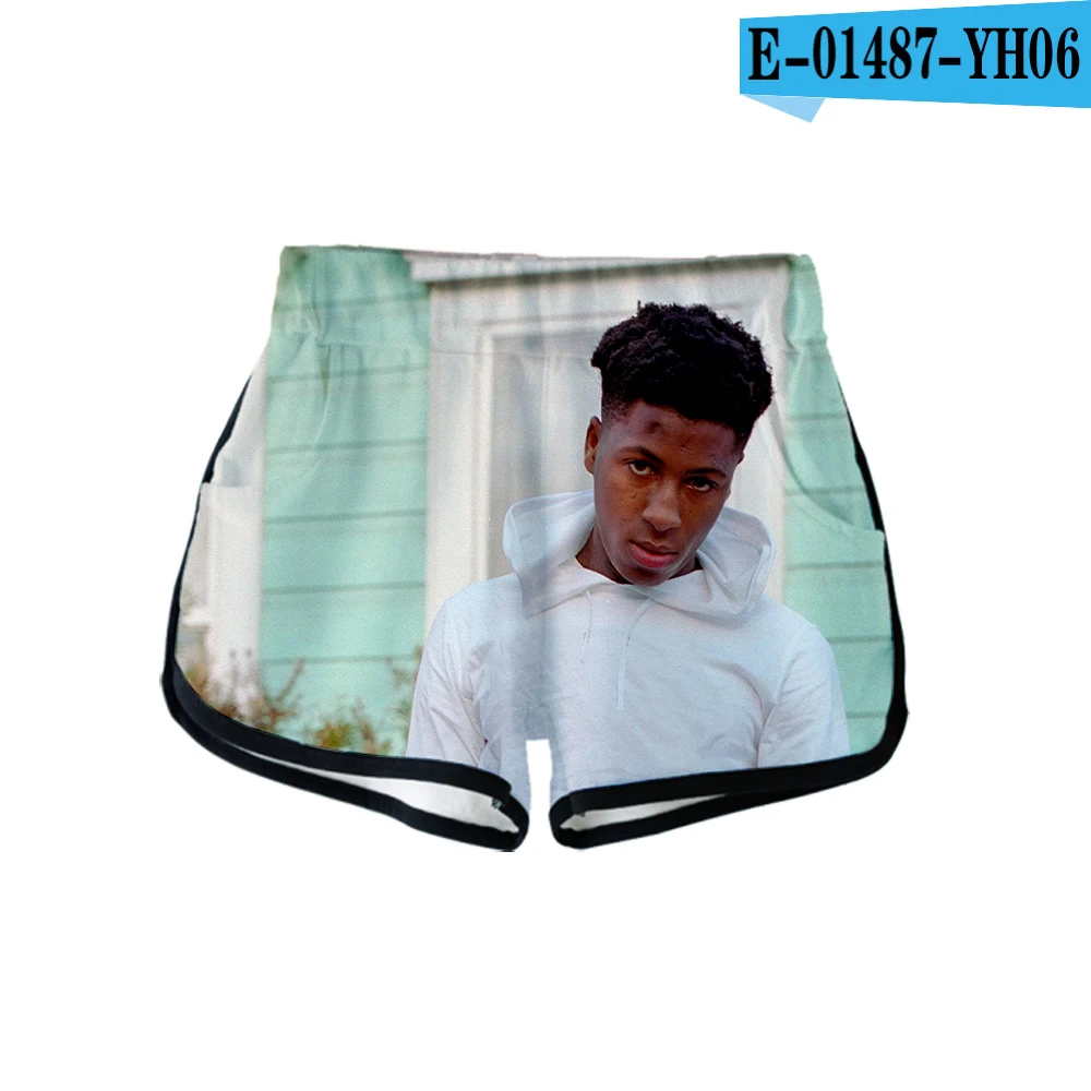 3D YoungBoy печатные Женские вентиляторы шорты harajuku шорты в уличном стиле горячая Распродажа повседневные летние шорты для девочек плюс размер макс xxl - Цвет: Золотой