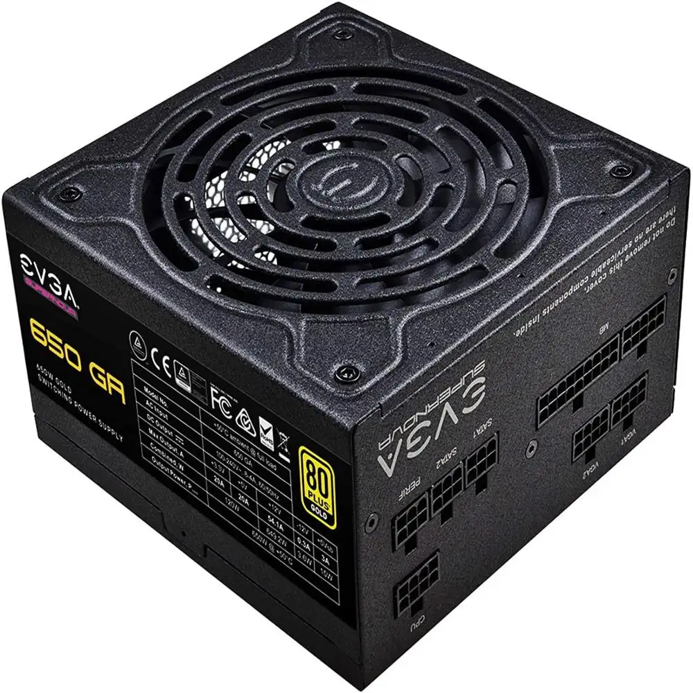 EVGA SuperNOVA 650 Ga 80 Plus Gold 650W полностью модульный эко режим с Dbb вентилятором компактный