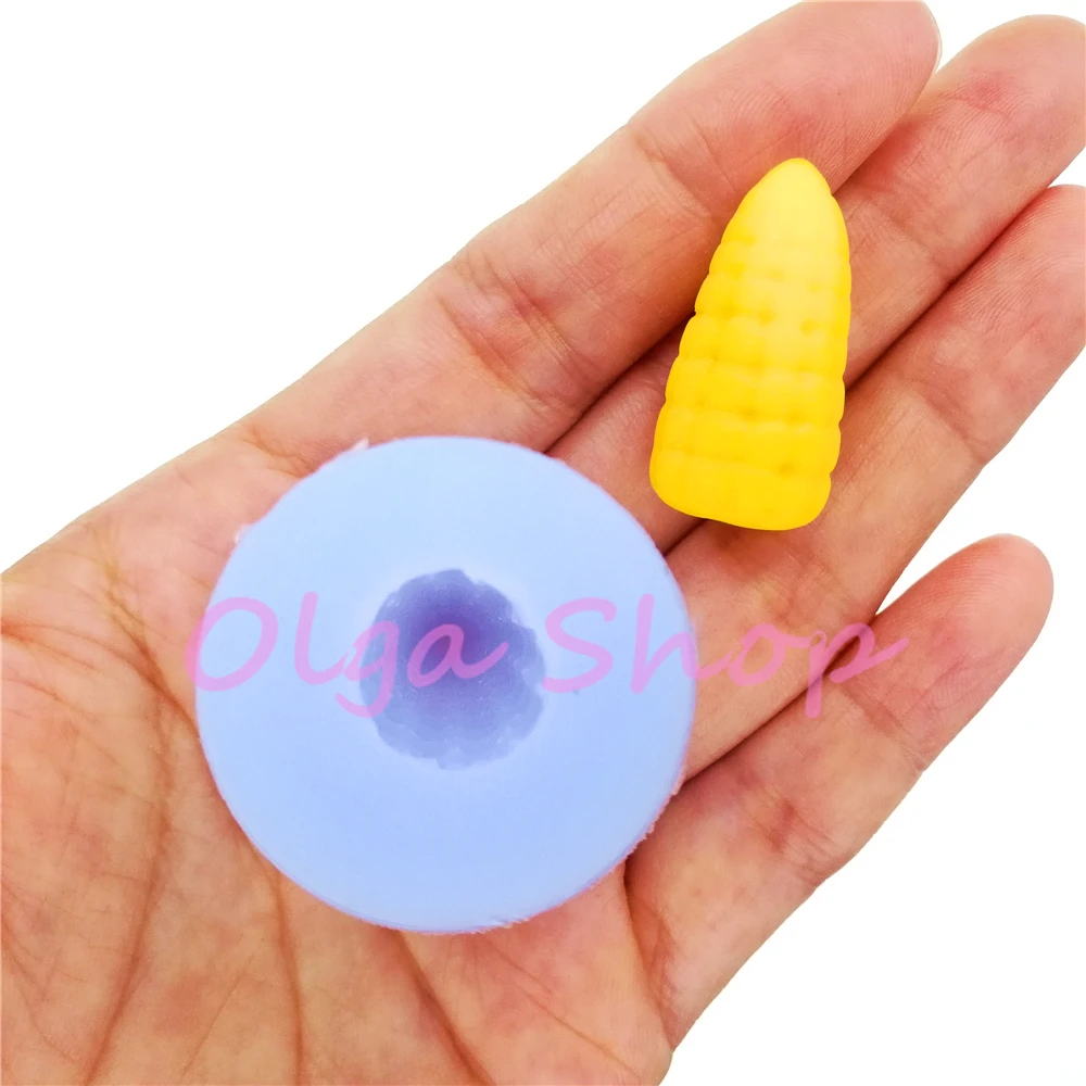 VYL077 3D Кукуруза Gummy силиконовая формочка для леденцов помадка украшения торта Смола искусство кулон глина мыло для ароматерапии делая 27,7 мм x 15,0 мм