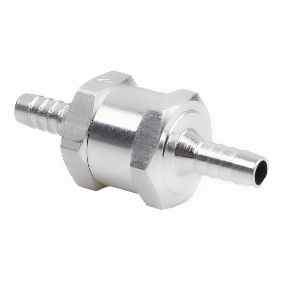 Fuel Check Valve RASTP-1/4 "6mm 5/16" 8mm 3/8 "10mm 1/2 "12mm Aluminum Alloy Non-Return Check Valve Fit For Fuel Pipe Oil Diesel RS-OFI061